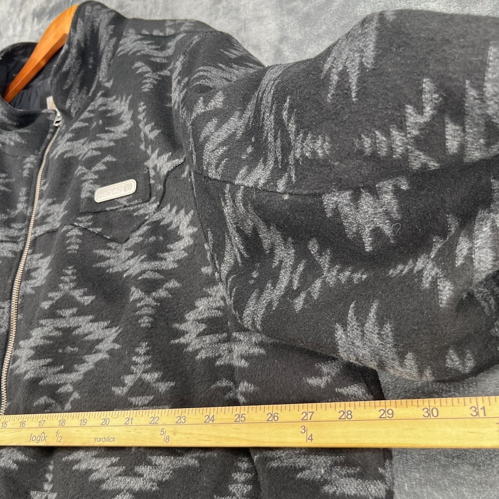 Cinch Concealed Carry Jacket Men's 4XL Black Aztec Wool Blend Cowboy Western EUC - Picture 13 of 16